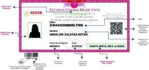 Constancia temporal CURP para migrantes