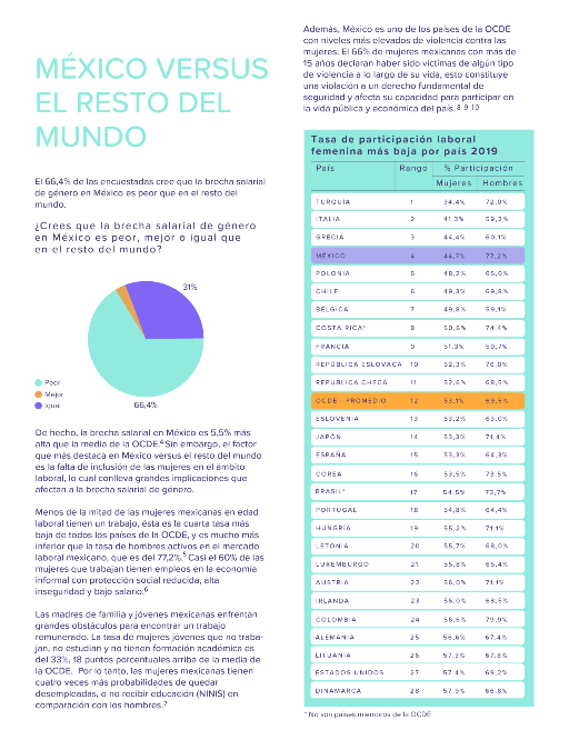 La Brecha Salarial de Género en México: Resto del mundo