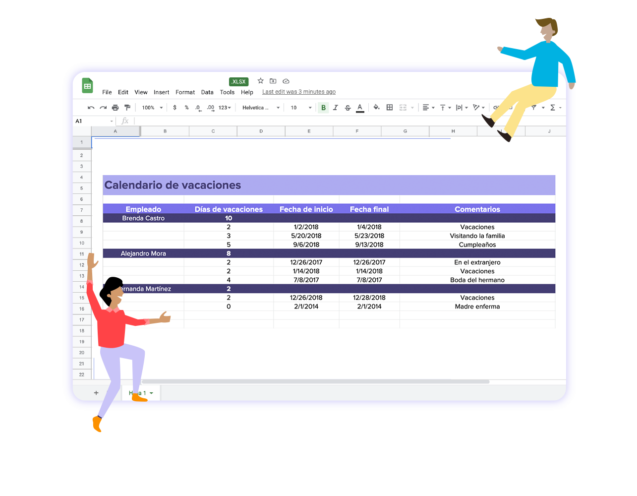 Registro de vacaciones | Runa HR