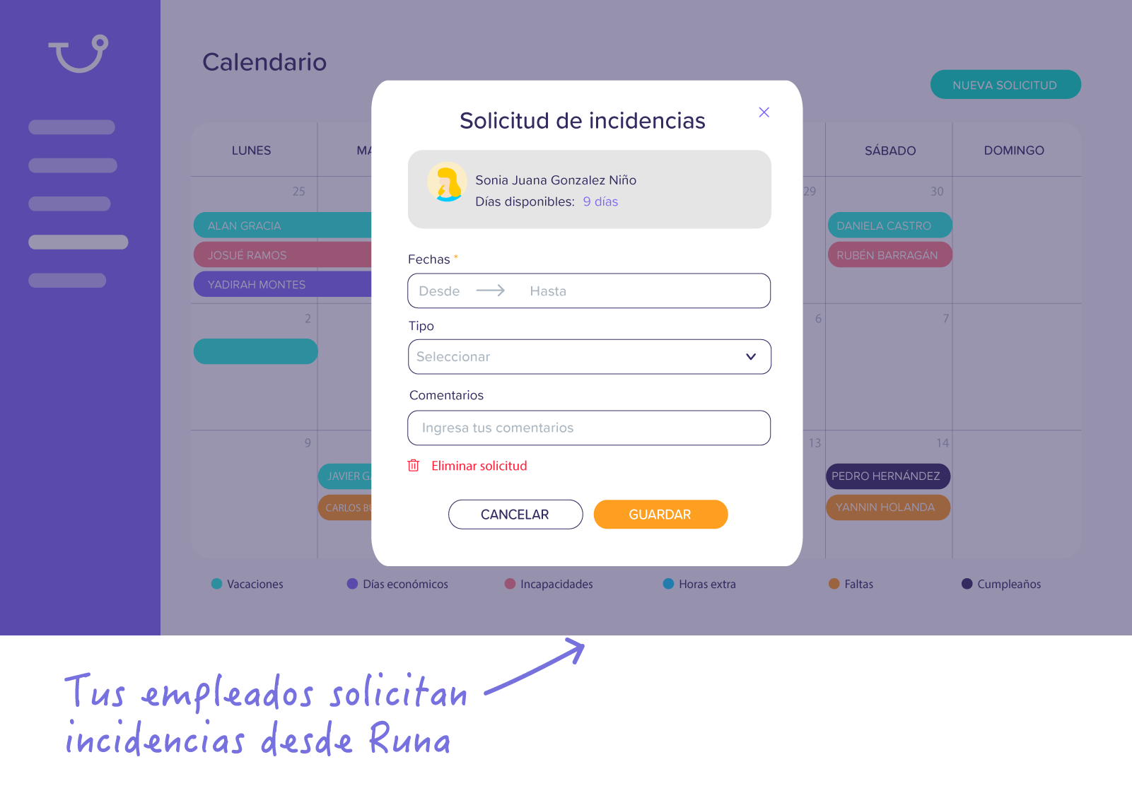 Incidencias-solicitud
