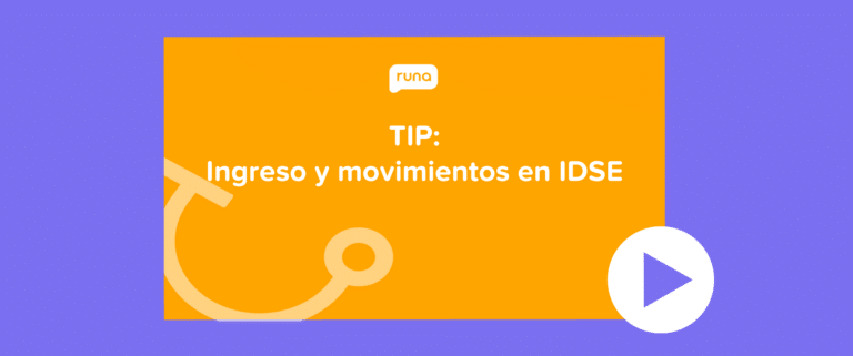 Ingreso y movimientos en IDSE runa