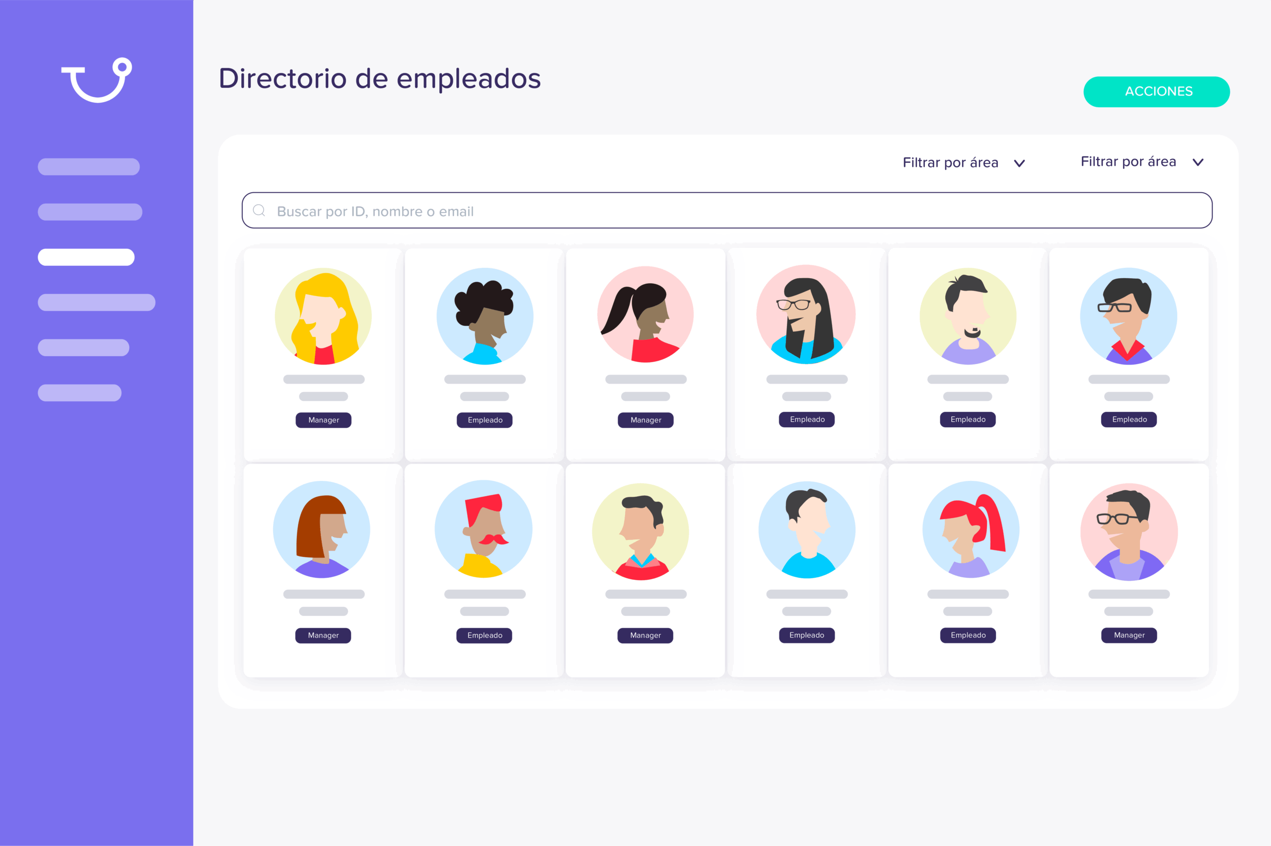 El directorio de empleados le pone cara a los nombres
