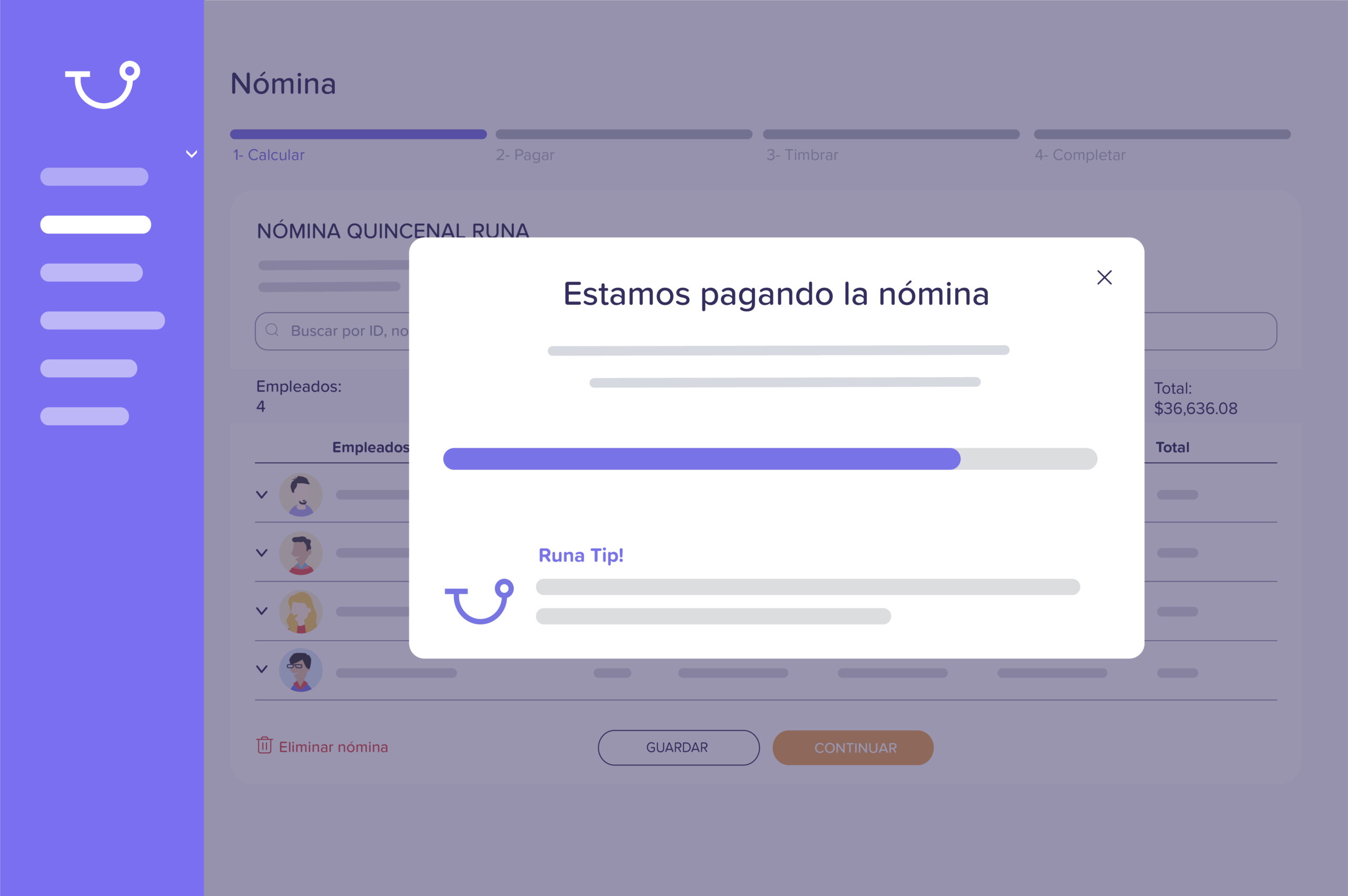 Paga desde la plataforma