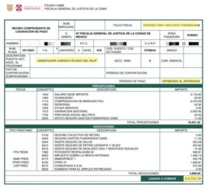 Capital humano recibo de pago