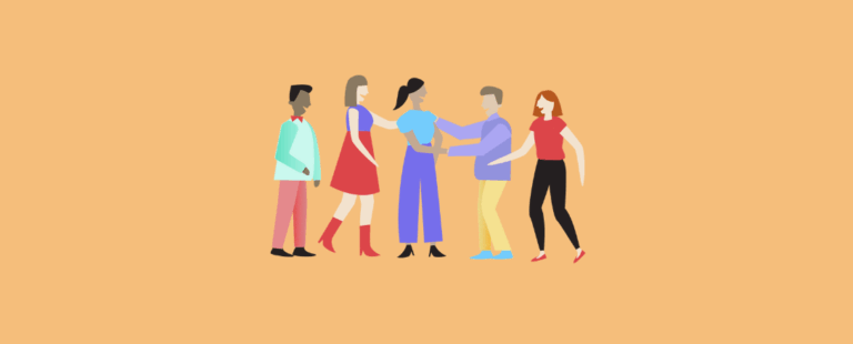equipo de trabajo feliz