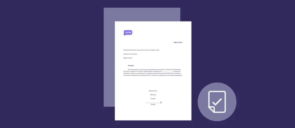 Thumbnail Carta de aviso de maternidad