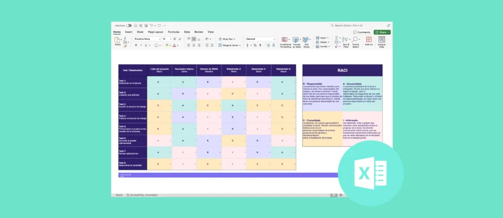 Thumbnail plantilla de matriz RACI
