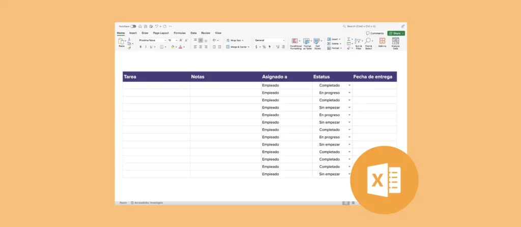 Thumbnail formato de registro de lista de tareas