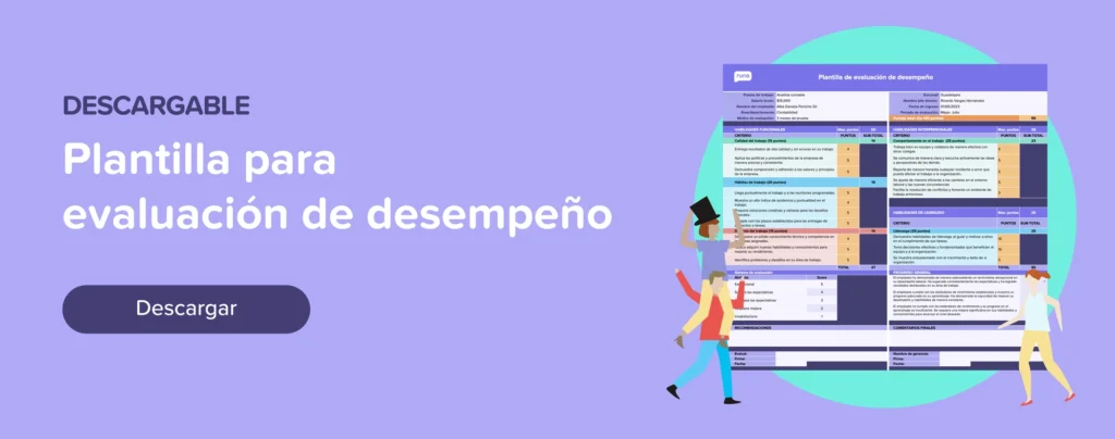 Descargar plantilla de evaluación de desempeño