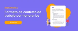 Descargar Formato de contrato de trabajo por honorarios