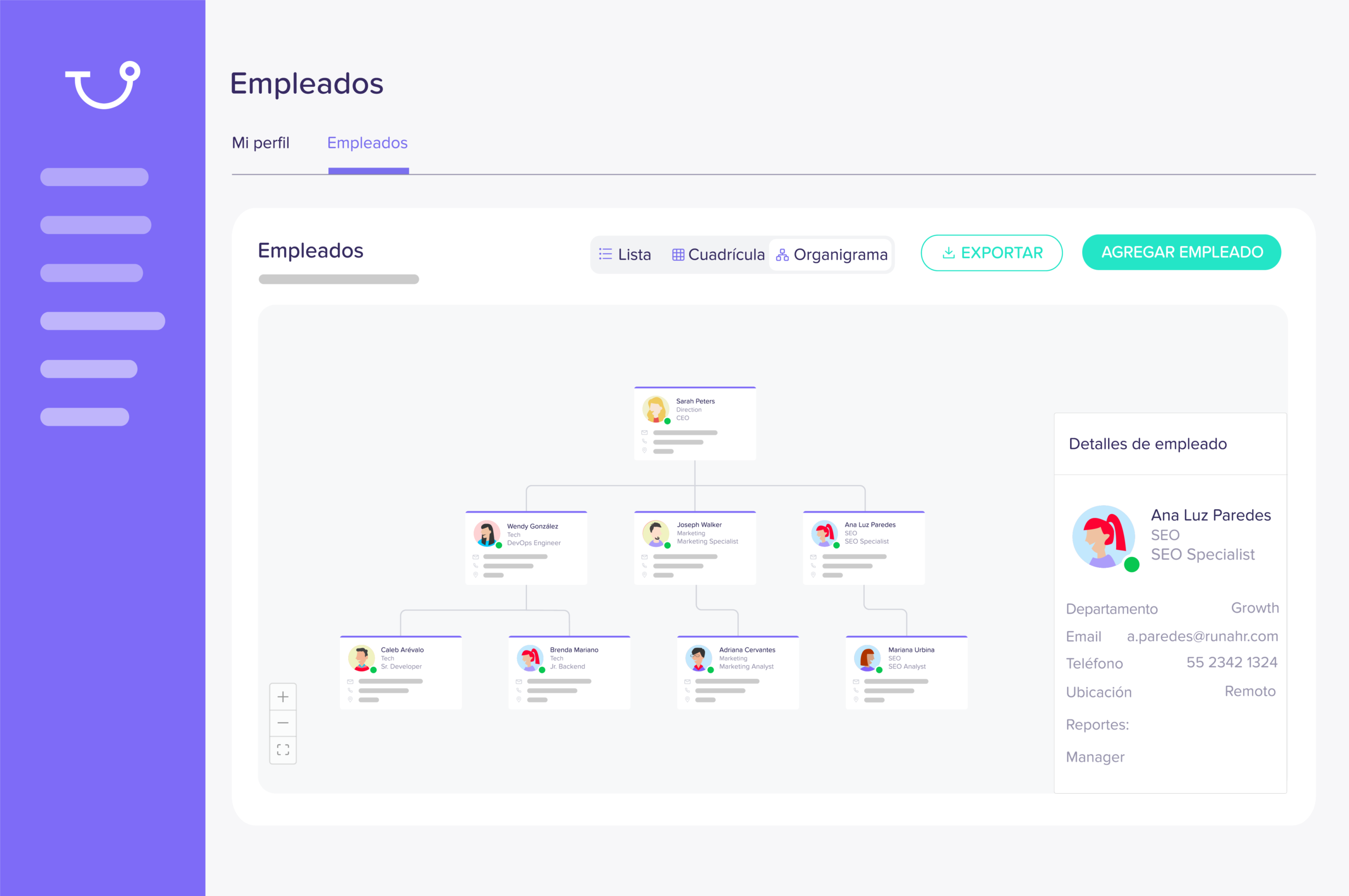 Ver organigrama de la empresa