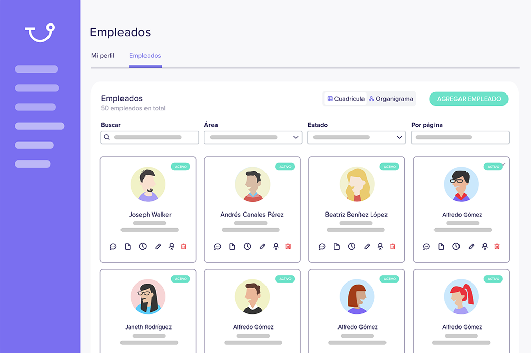 Ver el directorio de empleados