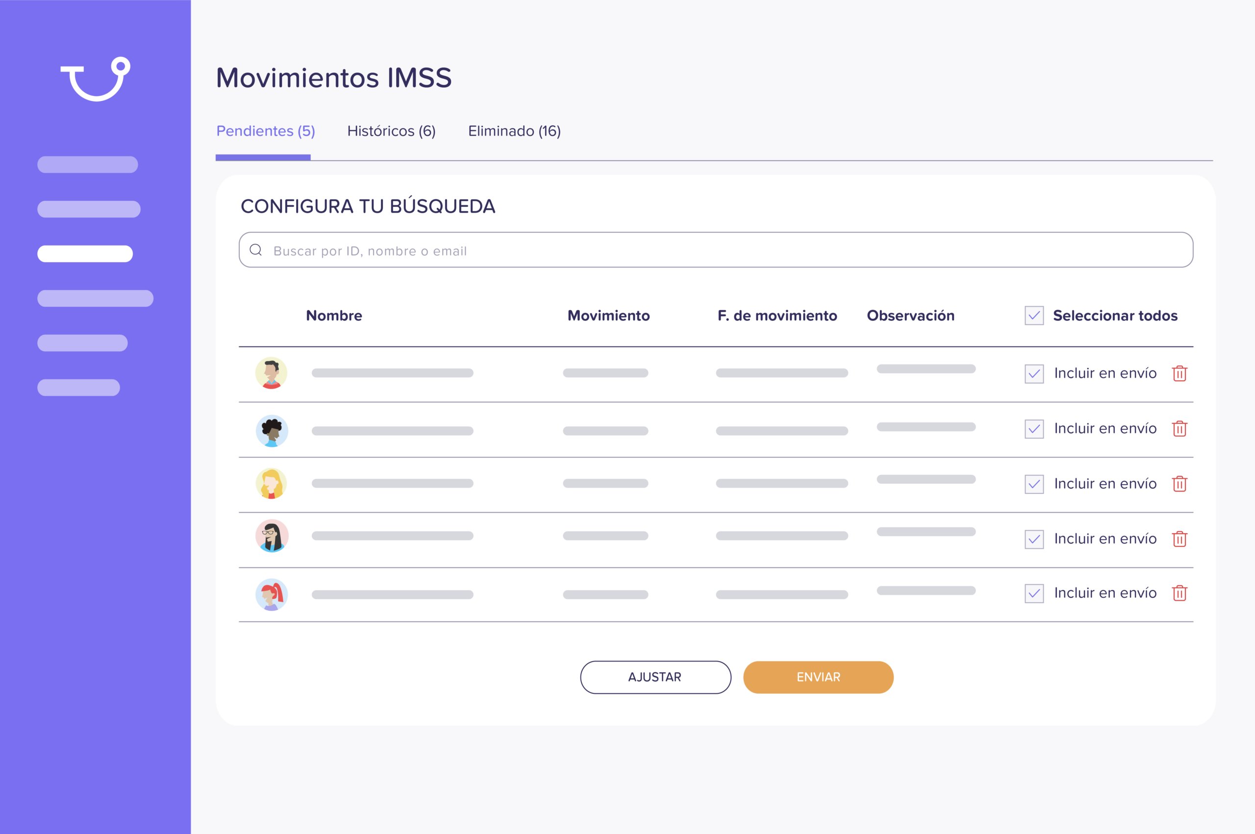 Altas, bajas y cambios de sueldo reportados automáticamente