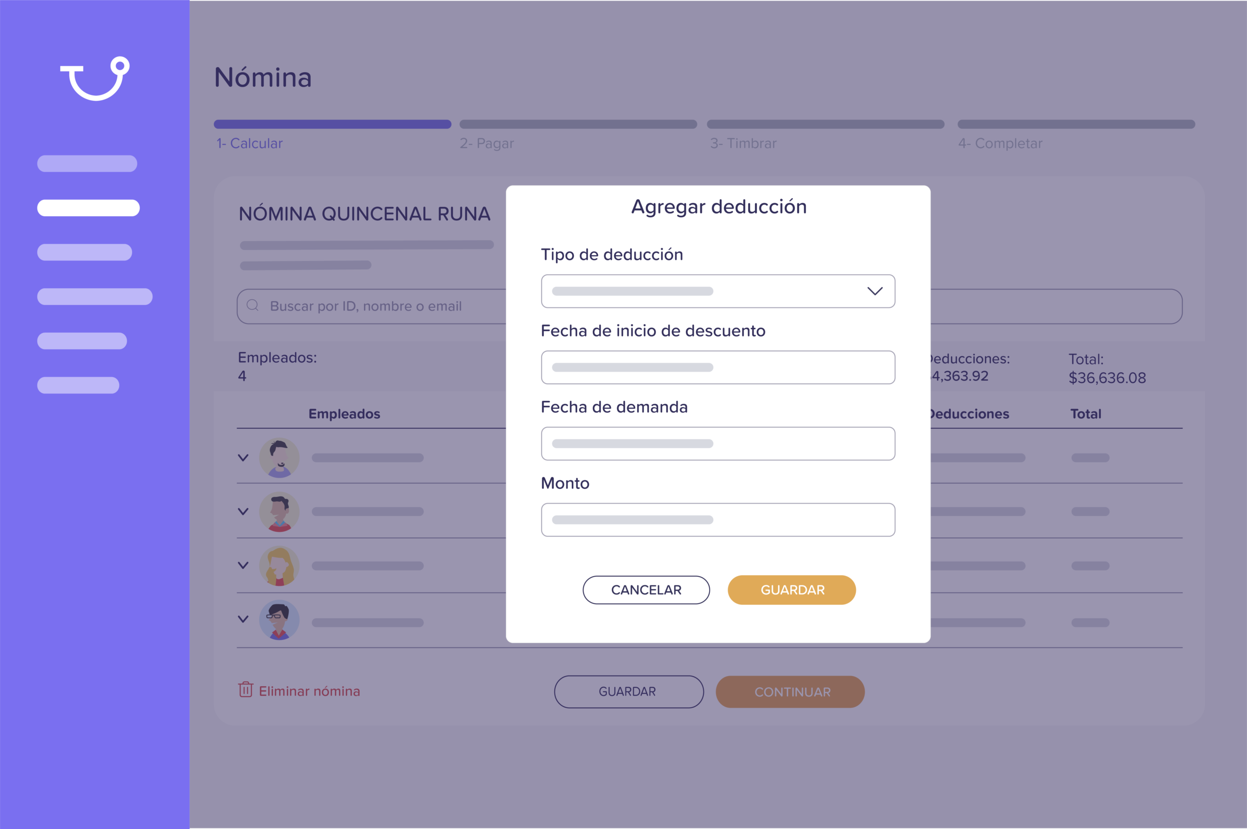 Paga desde la plataforma