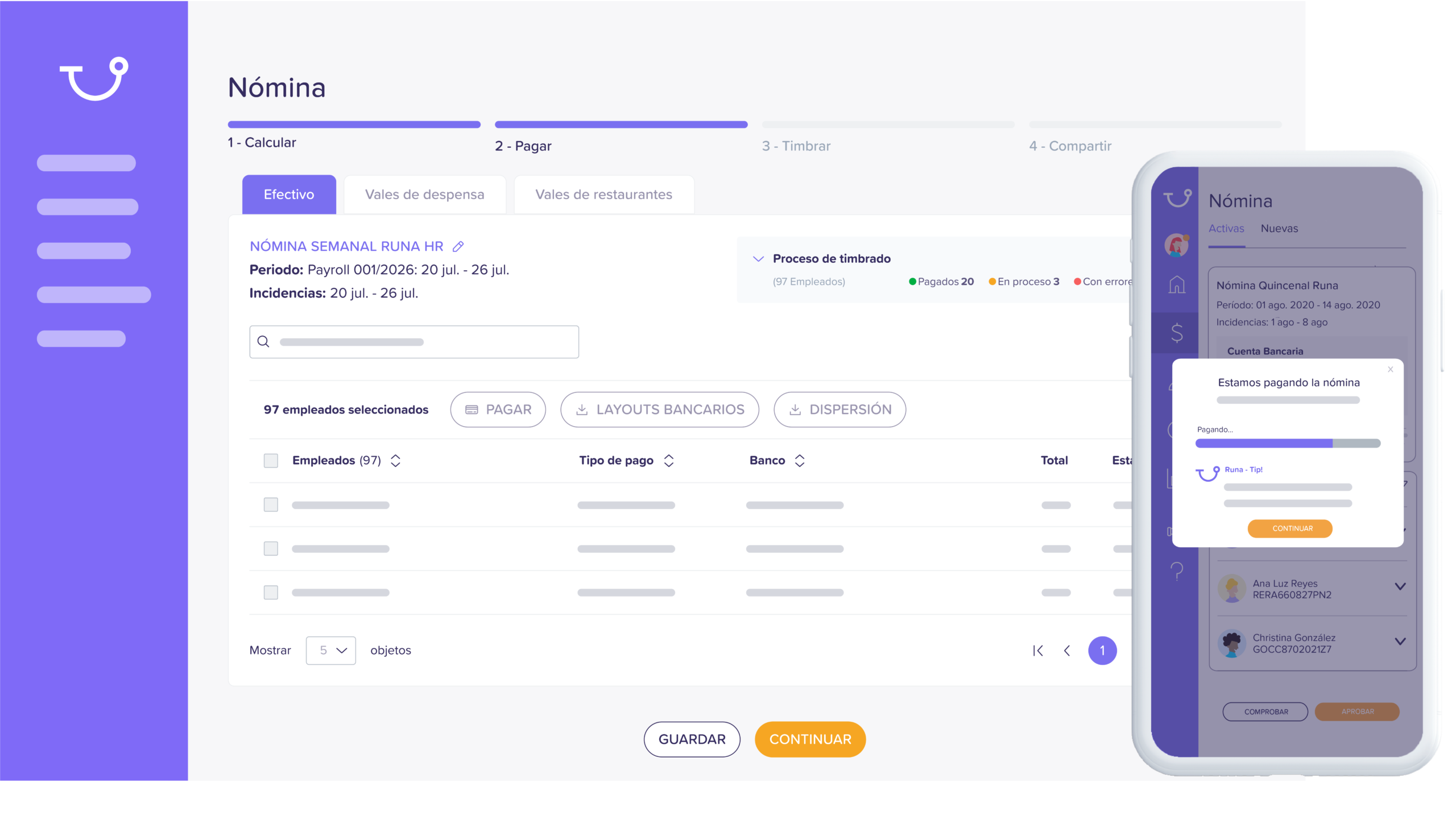 Automatización de nómina para equipos operativos