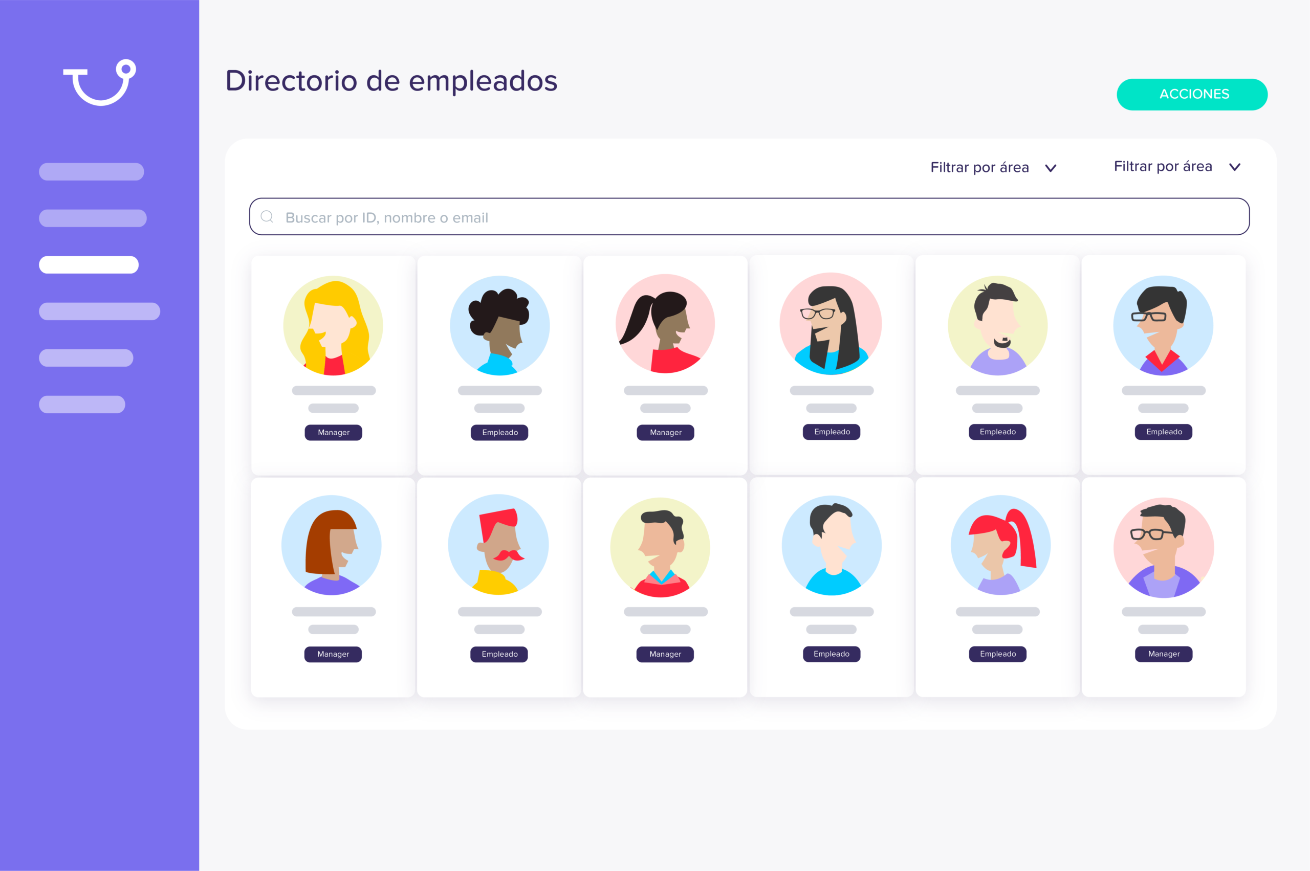 El directorio de empleados le pone cara a los nombres