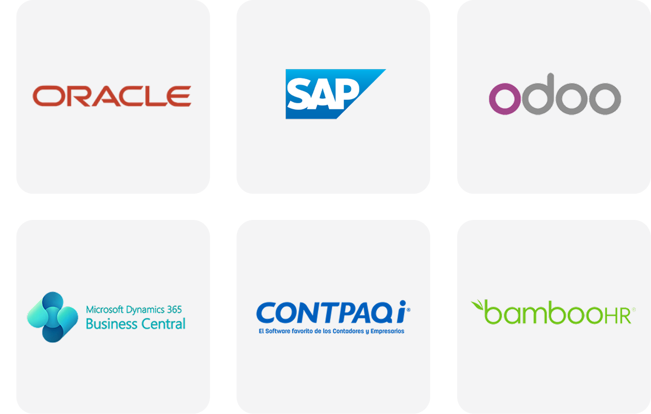 Integraciones que conectan tu operación